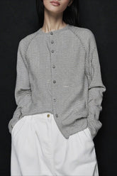 Relaxed Fit Striped Knit Top