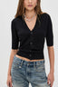 V-Neck Stretch Knit Cardigan