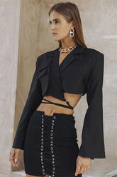 Double Layer Slim Pocket Blazer