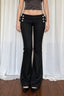 Button Tab Low Rise Flared Pants
