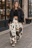 Abstract Camo Print Baggy Jeans