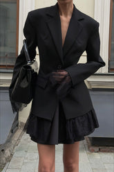 Lace Panel Office Ready Blazer