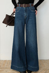 Washed Cropped Relaxed Jeans