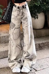 Punk Loose Fit Washed Jeans