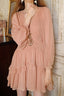 Crystal Cut Out Ruched Mini Dress