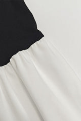Bodycon Ruched Patchwork Maxi Dress