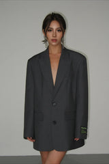 Retro Loose V-Neck Blazer