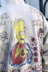 Vintage Cartoon Graffiti Hoodie