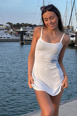 Spaghetti Strap Bodycon Hot Girl Mini Sweater Dress