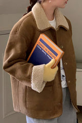 Wool Liner Single Breasted Lapel Jacket