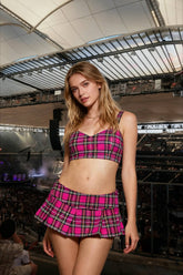 JuliaFashion-Low-Waisted Lattice Mini Sexuality Skirt