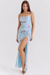 Lace Floral Maxi Slip Dress