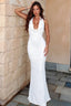 Crisscross Back Ruched Reception Dress