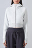 Cropped Fleece Workout Jacket
