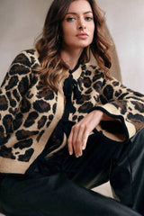 Loose Fit Leopard Print Sweater