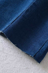 Strappy Zip Back Denim Dress