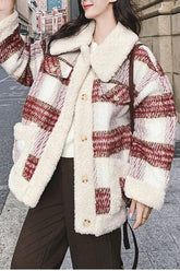 Plaid Sherpa Christmas Outerwear
