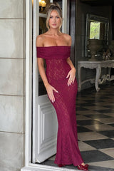 Floral Lace Backless Lace Dress