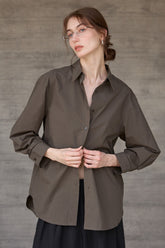 High Density Cotton Collared Blouse