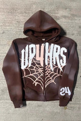 Bold Geometric Print Hoodie