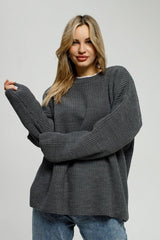 Loose Fit Pullover Knit Sweater