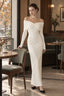 Long-Sleeve Solid Maxi Dress