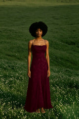 Backless Chiffon Maxi Dress