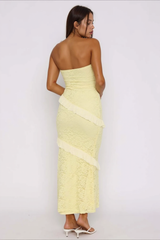 Strapless Maxi Tight Bodycon Dress