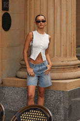 Sleeveless Slim Fit Knit Top