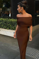 Sexy One Shoulder Backless Bodycon Formal Dress