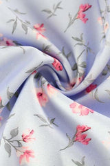 Ruffled Collar Floral Work Dress