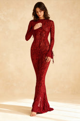 Sexy Leopard Print Party Maxi Dress