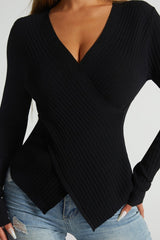 Fall/Winter Asymmetrical Knit Sweater