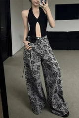 Vintage Floral Straight Leg Jeans