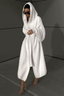 Solid Hooded Loose Stylish Long Overcoat