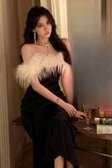 Chic Boat Neck Bodycon Mini Formal Dress