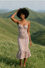 Polka Dot Shirred Slip Birthday Dress