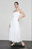 Hollow Out White Flowy Vacation Skirt