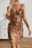 Large Sequin Sleeveless Cami Sequin Dress