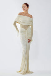 Strapless Ruched Bodycon Reception Dress