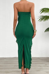 Fitted Strapless Work Dress