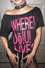 Neon Letter Print Oversized Short Sleeve T-Shirt