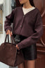 Solid Color Buttoned Sweater