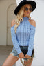 Elegant Cable Mock Neck Sweater