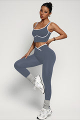 Yoga Bra Sculpting Pants Activewear Set