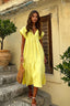 Cotton Linen Oversize Loose V-neck Boho Dress