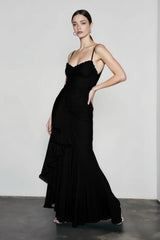 Silk Satin Sleeveless Vacation Dress