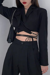 Double Layer Slim Pocket Blazer