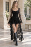 Goth Lace Mullet Mini Dress