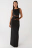 Lace Waist Cutout Sleeveless Maxi Dress
